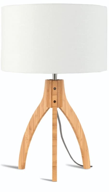 Good&Mojo Bamboe LED Tafellamp Annapurna | 1X E27 Max 40W | White