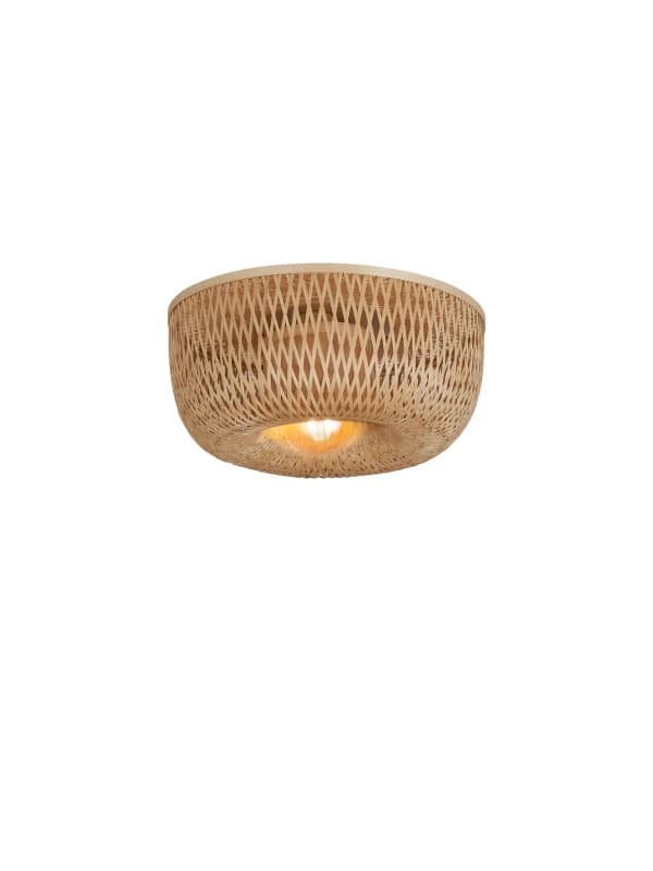 Good&Mojo Bamboe LED Plafondlamp Barbados | 1X E27 Max 60W | Pure Natural