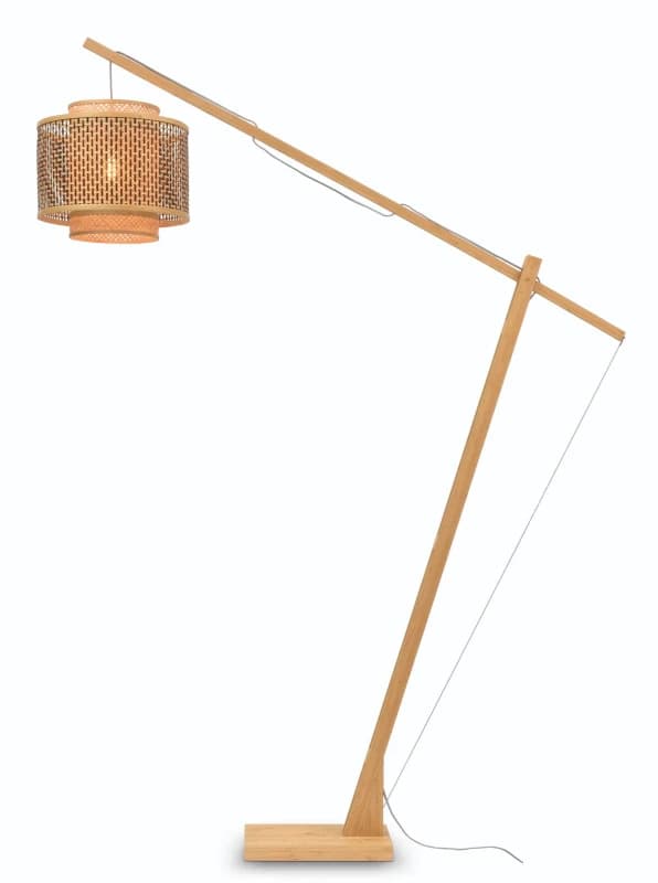 Good&Mojo Bamboe LED Staande Lamp Bhutan | 1X E27 Max 60W | Natural/Black