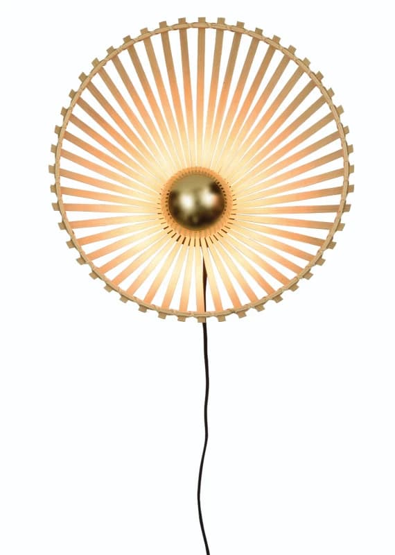 Good&Mojo Bamboe LED Wandlamp Bromo | 1X E27 Max 60W | Natural/Black