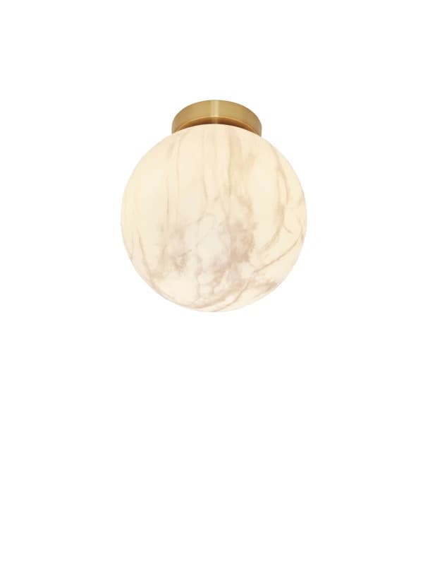 it's about RoMi LED Plafondlamp Carrara | 1X E14 Max 25W | Gold/Tinted Glass