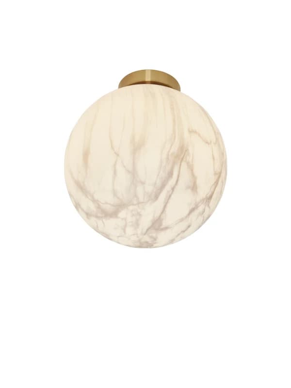 it's about RoMi LED Plafondlamp Carrara | 1X E27 Max 40W | Gold/Tinted Glass