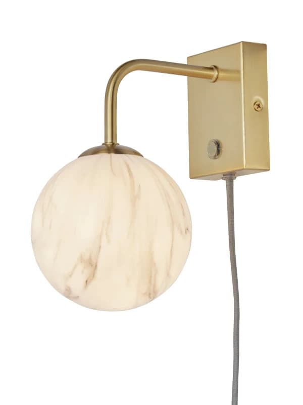 it's about RoMi LED Wandlamp Carrara | 1X G9 Max 28W | Gold/Tinted Glass