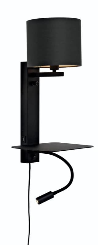 it's about RoMi LED Wandlamp Florence | 1X E14 Max 40W | Black