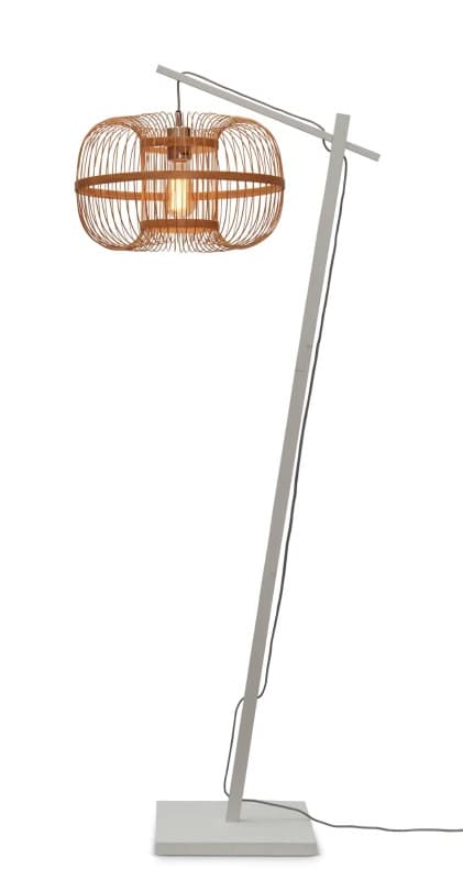 Good&Mojo Bamboe LED Staande Lamp Hokkaido | 1X E27 Max 60W | White/Natural