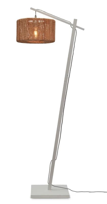 Good&Mojo Bamboe LED Staande Lamp Iguazu | 1X E27 Max 60W | White/Natural