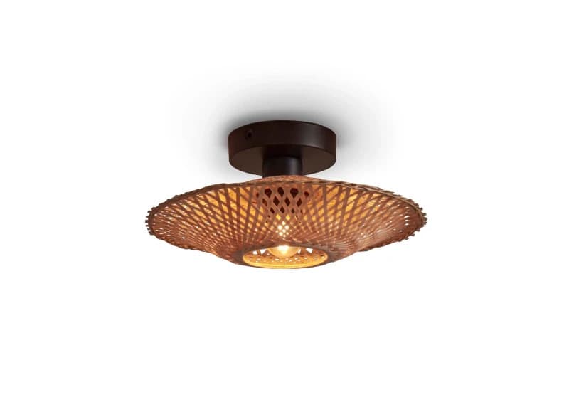 Good&Mojo Bamboe LED Plafondlamp Kalimantan | 1X E27 Max 60W | Natural