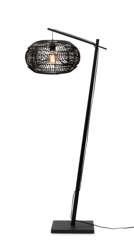 Good&Mojo Bamboe LED Staande Lamp Madeira | 1X E27 Max 60W | Black