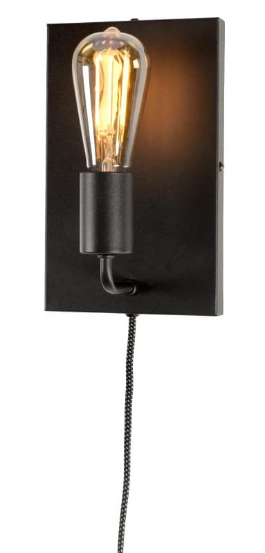it's about RoMi LED Wandlamp Madrid | 1X E27 Max 60W | Black