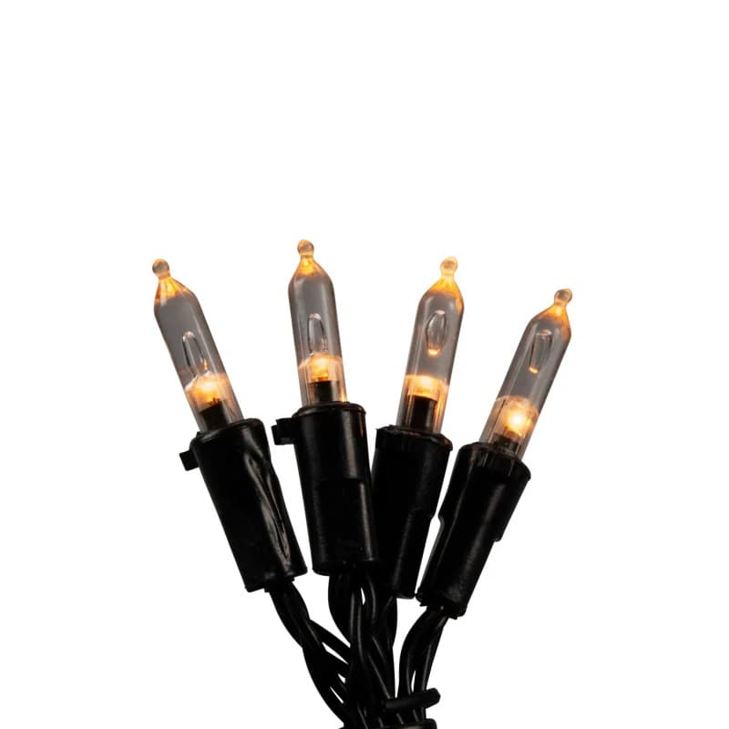 Konstsmide Lichtketting | 40 Lichtpunten Extra Warmwit | 5,85m Zwarte Kabel | Op Batterij (3xAA, excl.) | Met Timer | Spacing 15cm | Voor Buiten