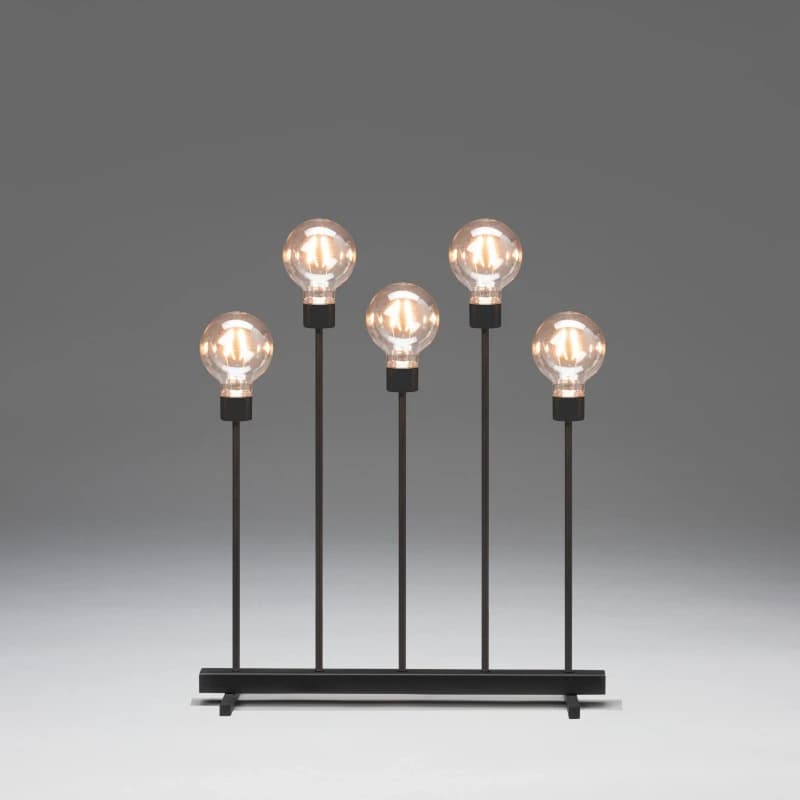 Konstsmide LED Kandelaar | 3,5W Extra Warmwit 24V | 5 Lichtpunten, Matzwart, Dimbaar | 45x54cm | Alleen Binnen, Zwarte Kabel thumbnail 2