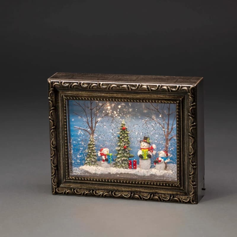 Konstsmide LED Decoratief Fotoframe | 0,2W 1,5V | 19,5x24x5cm | Timer 5u | Niet voor buiten | Batterij | Watergevuld, antiekbrons thumbnail 2