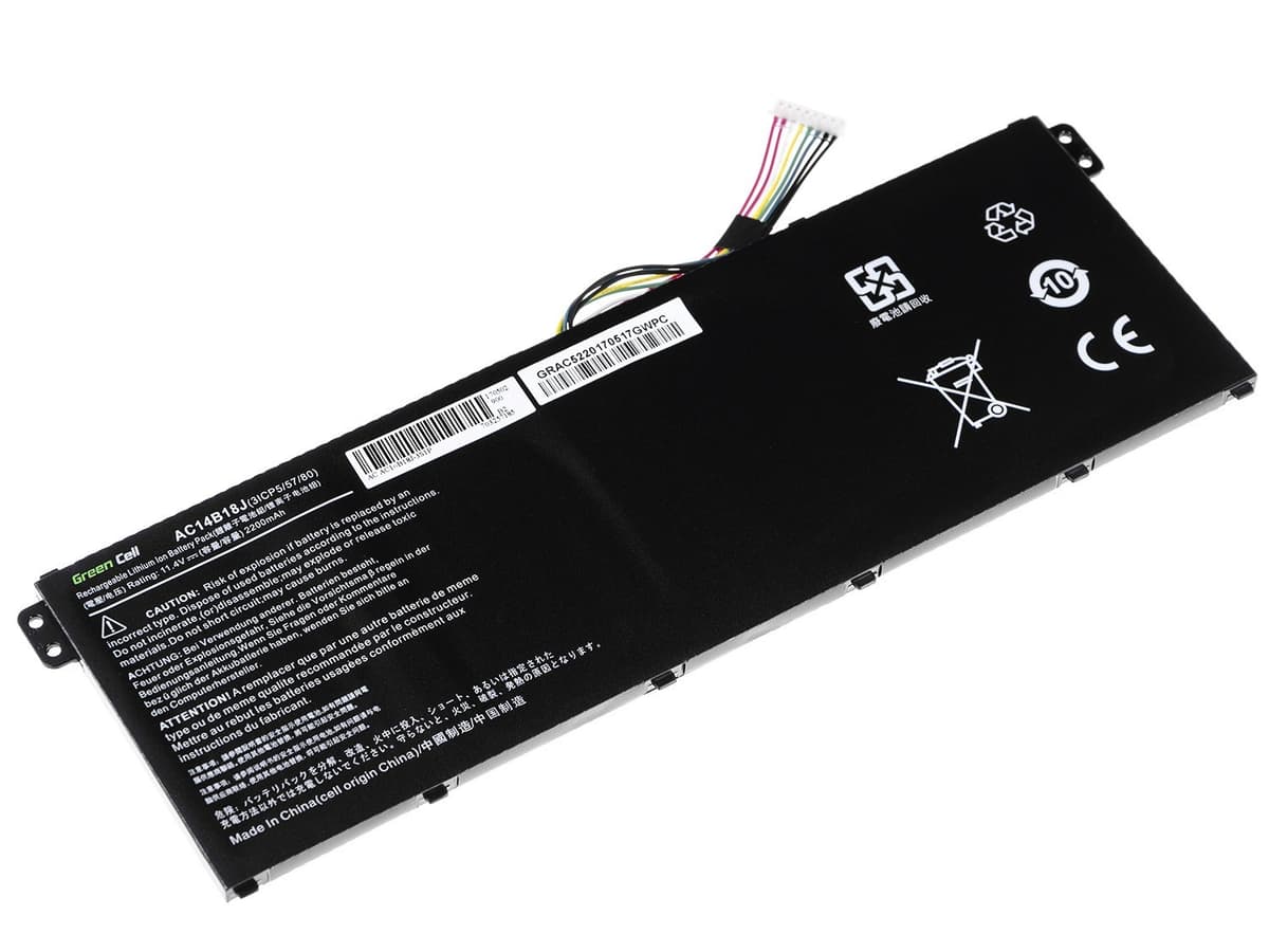Batterij voor Acer Aspire E 11 ES1-111M ES1-131 E 15 ES1-512 / 11,4V 2200mAh