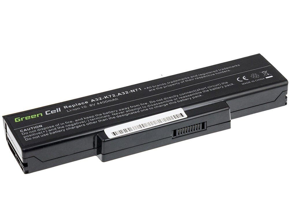 Batterij voor Asus A32-K72 K72 K73 N71 N73 / 11,1V 4400mAh