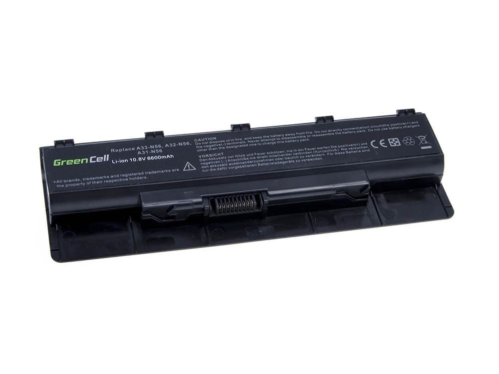 Batterij voor Asus A32-N56 N46 N46V N56 N76 / 11,1V 6600mAh - afbeelding 1