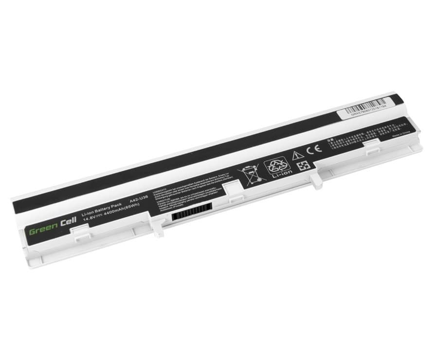 Batterij voor Asus U32 U32U X32 U36 U36J U36S (wit) / 14,4V 4400mAh