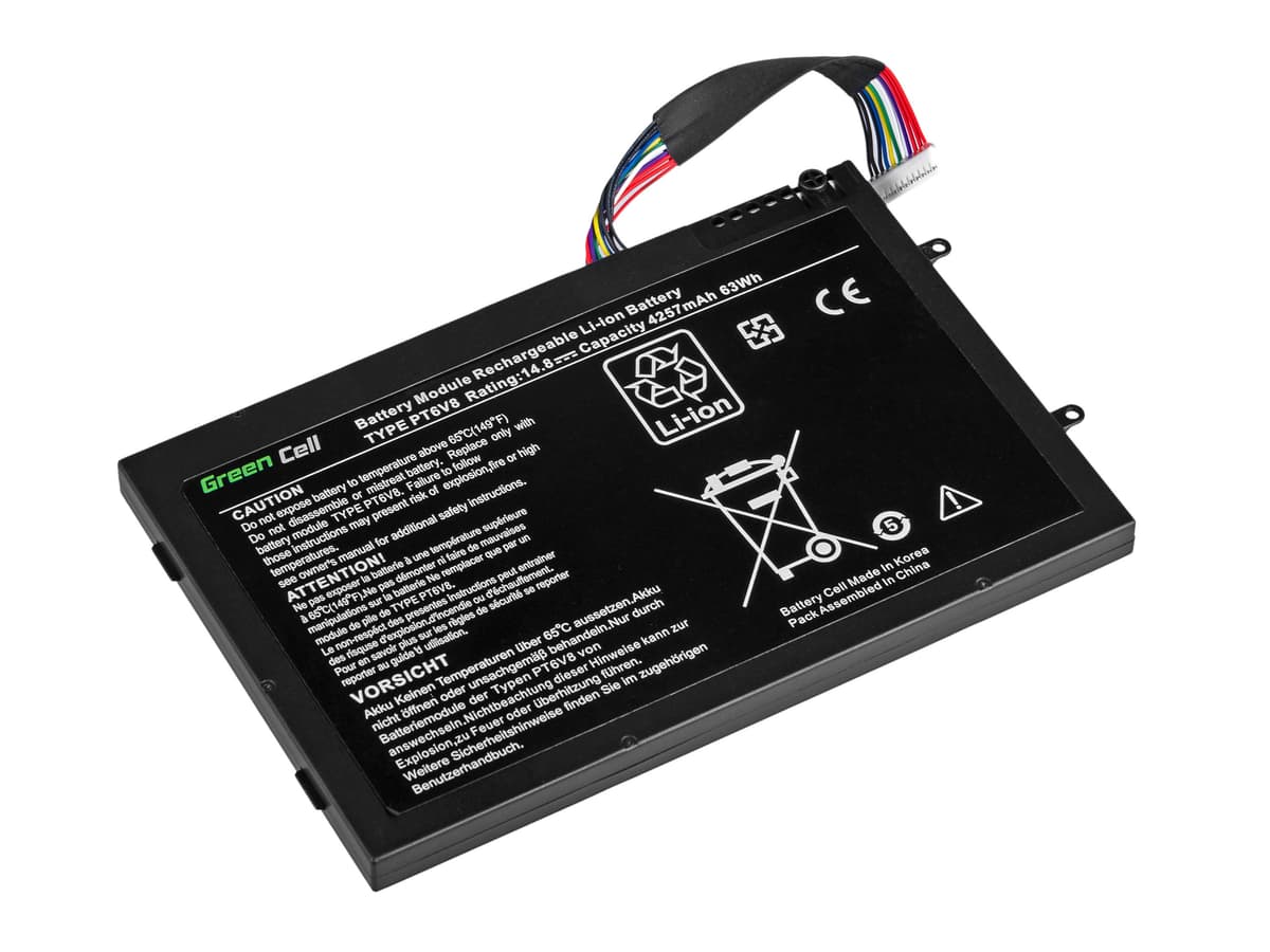 Batterij voor Dell Alienware M11x R1 R2 R3 M14x R1 R2 R3 / 14,4V 4400mAh