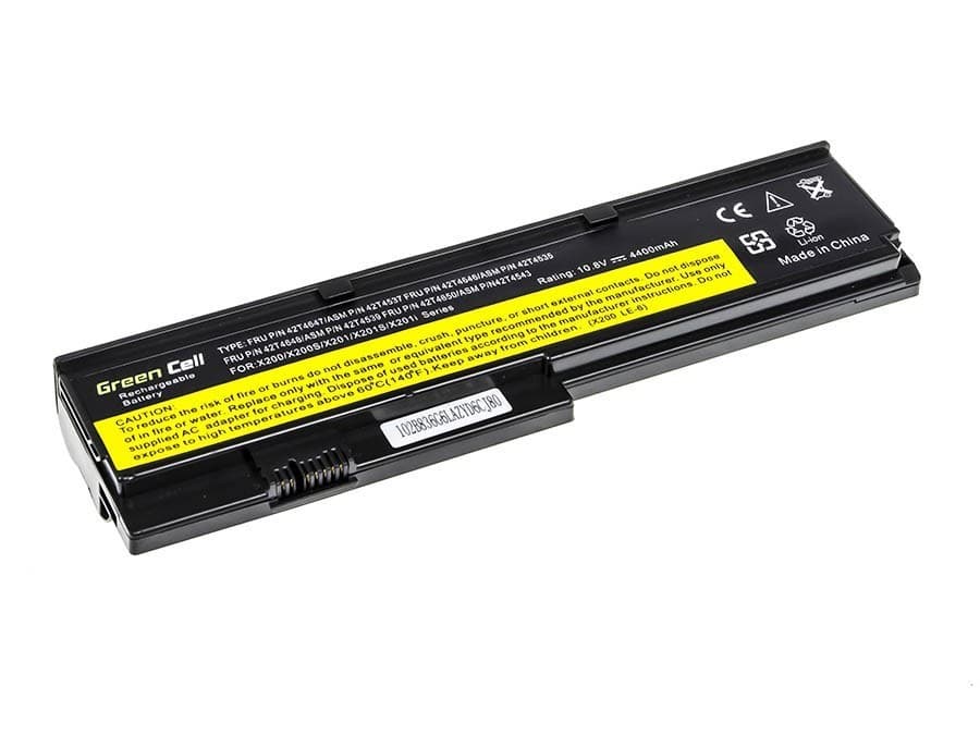 Batterij voor Lenovo ThinkPad X200 X201 X200s X201i / 11,1V 4400mAh