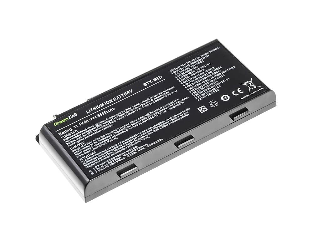 Batterij voor MSI GT60 GT70 GT660 GT680 GT683 GT780 GT783 GX660 GX680 GX780 / 11,1V 6600mAh