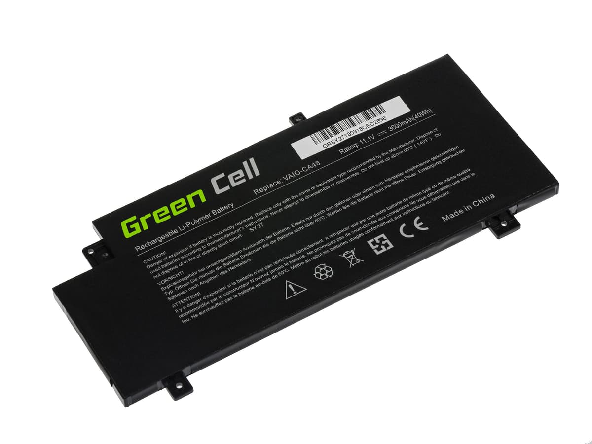 Batterij voor Sony Vaio Fit 15 SVF15A / 11,1V 3600mAh