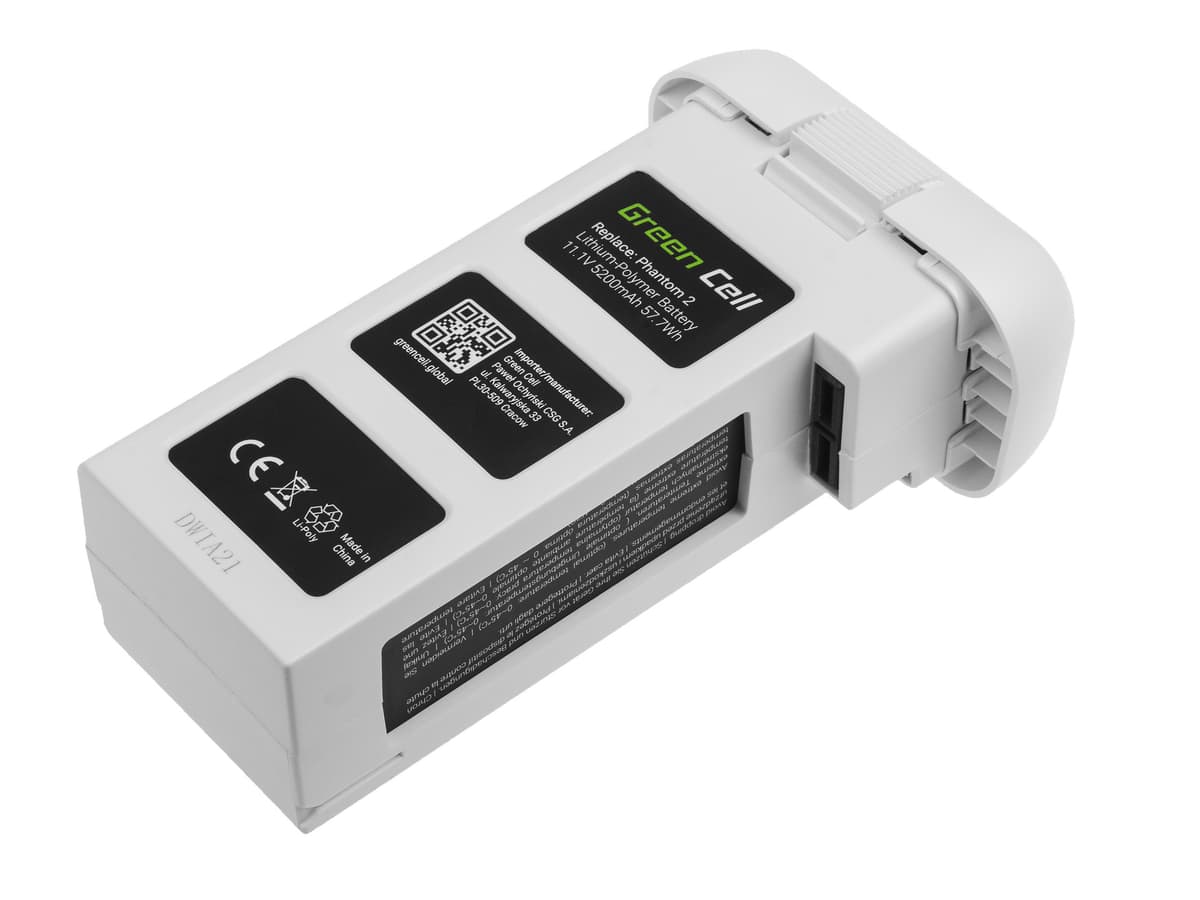 Drone Batterij voor DJI Phantom 2, Phantom 2 Vision+ 11.1V 5200mAh 57.7Wh - afbeelding 1