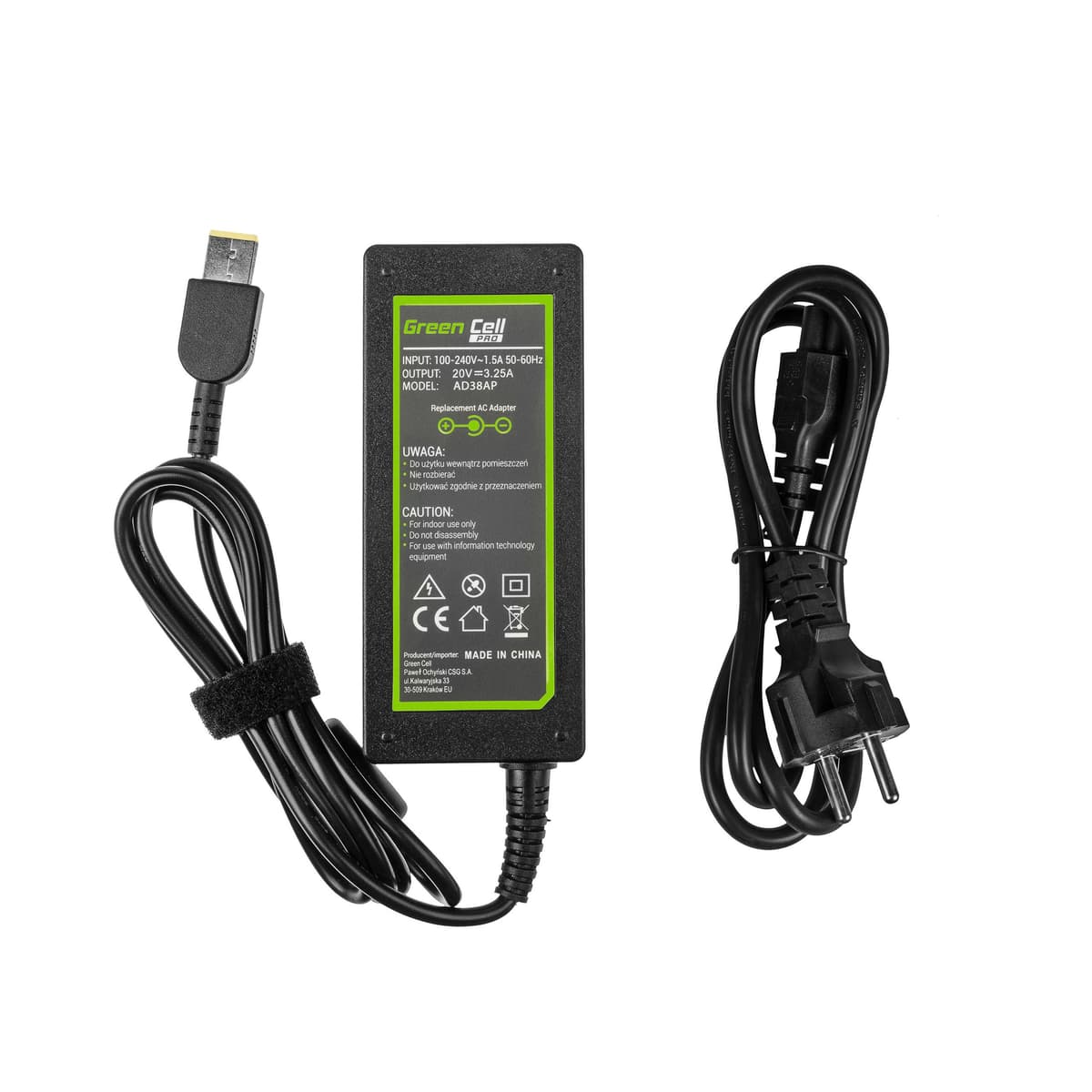 AC adapter PRO 20V 3.25A 65W voor Lenovo B50 G50 G50-30 G50-45 G50-70 G50-80 G500 G500s G505 G700 G710 Z50-70