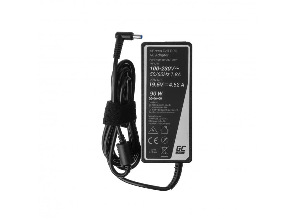 Lader/AC Adapter Green Cell PRO 19.5V 4.62A 90W voor HP 250 G2 ProBook 650 G2 G3 Pavilion 15-N 15-N025SW 15-N065SW 15-N070SW
