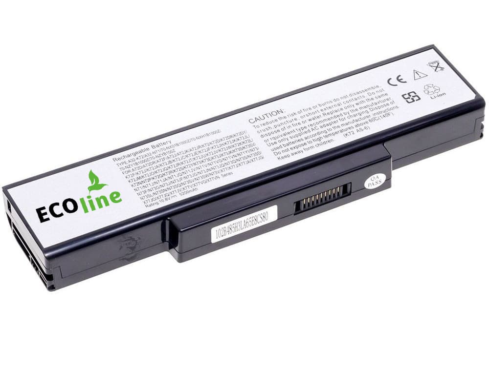 EcoLine - A32-K72 A32-N71 Batterij Geschikt voor de Asus A32-K72 K72 K73 N71 N73 / 11.1V 5200mAh - afbeelding 1