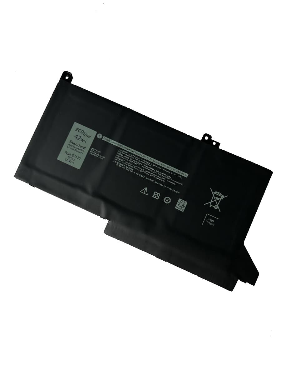 EcoLine - DJ1J0 Batterij Geschikt voor de Dell Latitude 7280 7290 7380 7390 7480 7490 / 11.4V 3684mAh