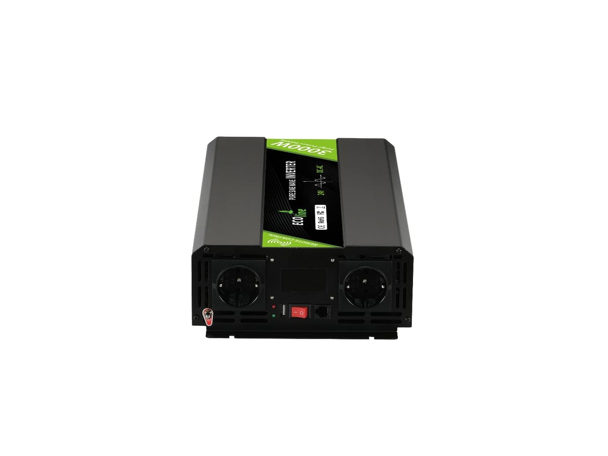 EcoLine - Omvormer 24V Naar 220V/230V - 3000w Vermogen - Zuivere sinus - Spanningomvormer - Remote Controlled - afbeelding 1