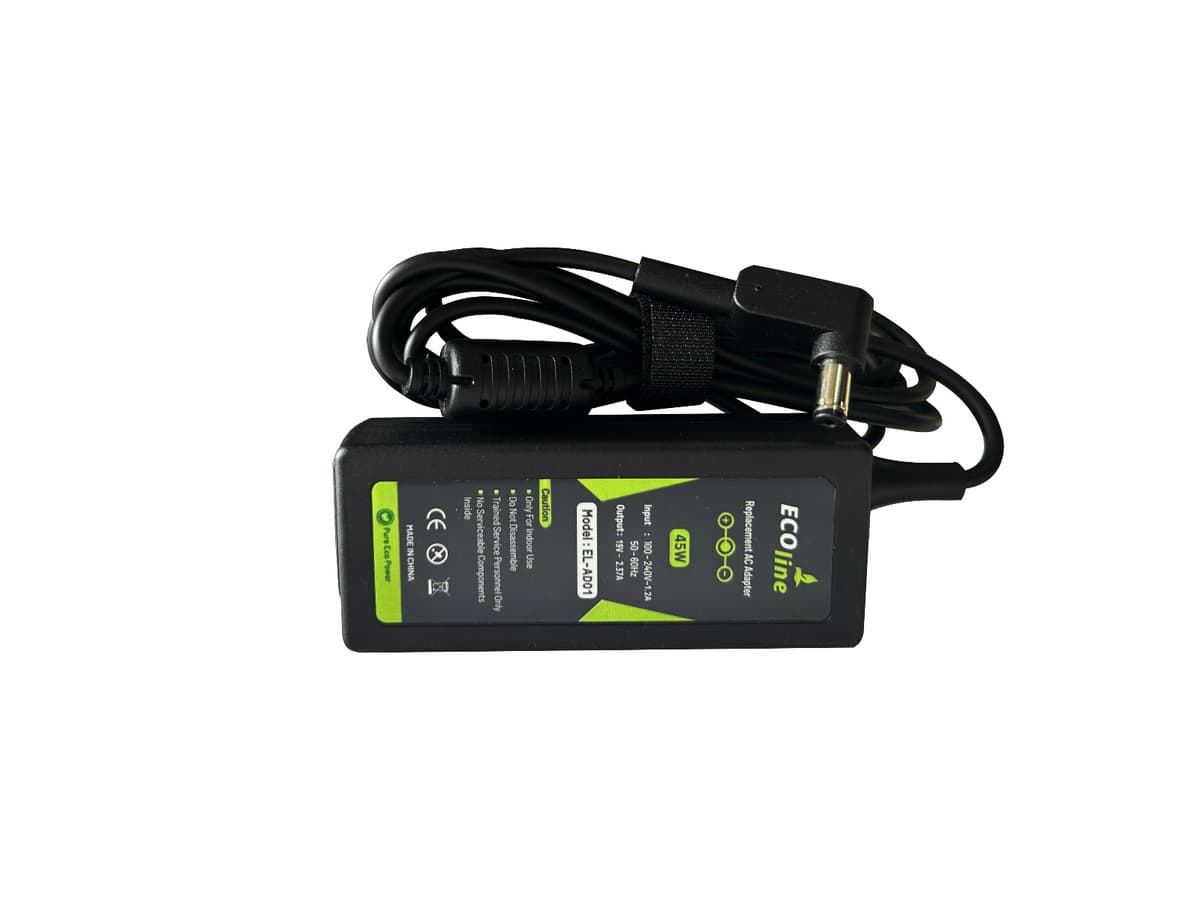 EcoLine - Oplader / AC Adapter - Geschikt voor de Acer Aspire E5-511 E5-521 E5-573 E5-573G ES1-131 ES1-512 ES1-531 V5-171 - 19V 2.37A 45W - afbeelding 1