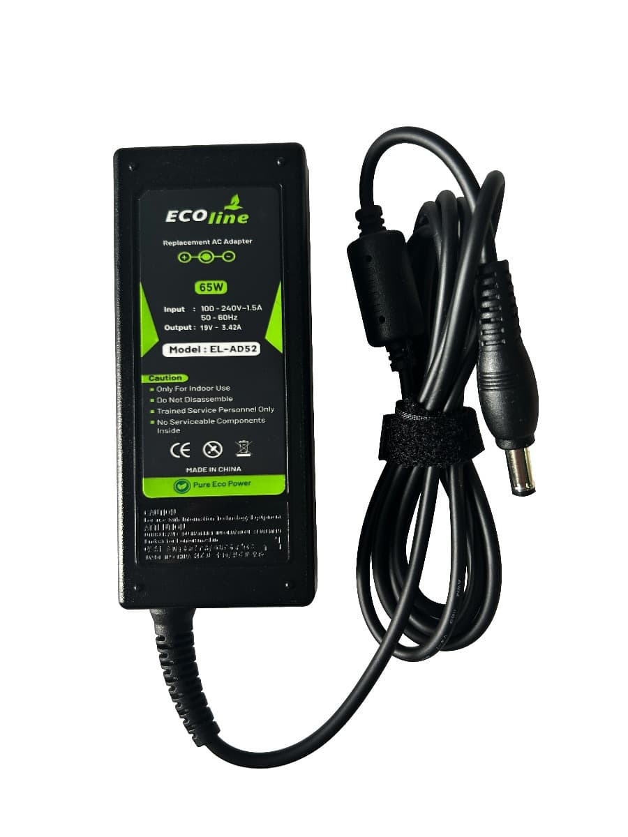 EcoLine - Oplader / AC Adapter - Geschikt voor de Toshiba Satellite C650 C660D L750 Asus X550C X550V R510 Lenovo G530 - 19V 3.42A 65W - afbeelding 1