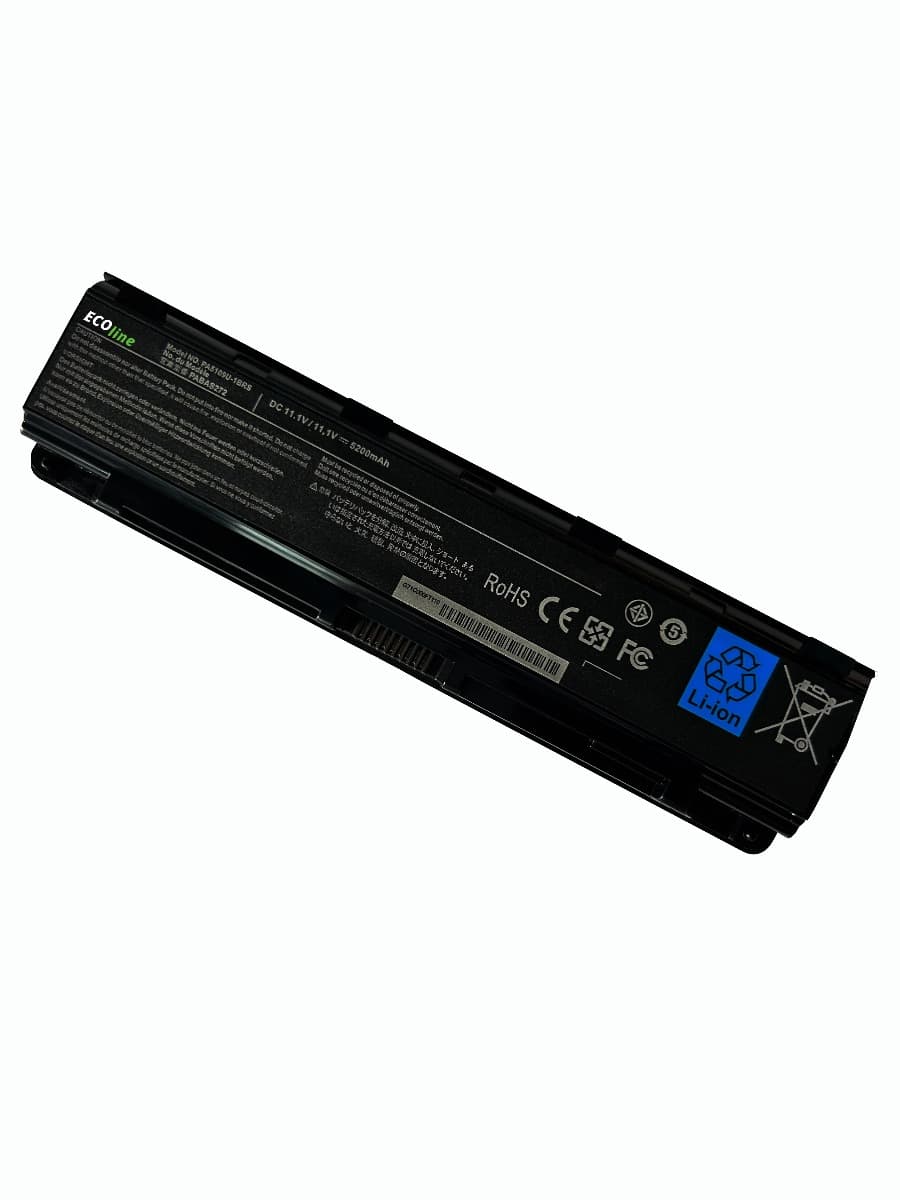 EcoLine - PA5109U-1BRS Batterij Geschikt voor de Toshiba Satellite C850 C855 C870 L850 L855 PA5109U-1BRS / 11.1V 5200mAh - afbeelding 1