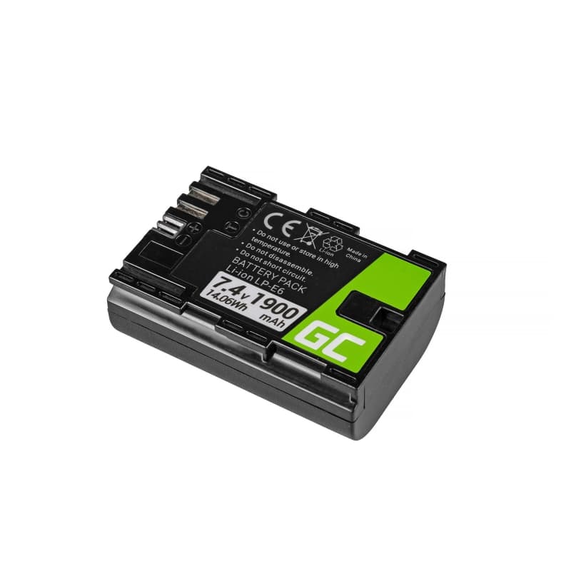 Batterij LP-E6/LP-E6N Canon EOS 70D, 5D Mark II/ III/IV, 80D, 7D Mark II, 60D, 6D, 7D 7.4V 1900mAh