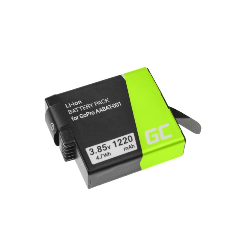 AHDBT-501 AABAT-001 Camera Batterij voor GoPro HD HERO5 HERO6 HERO7 zwart 3.85V 1220mAh