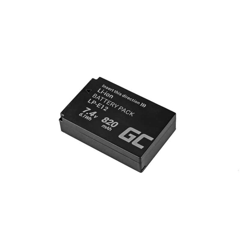 LP-E12 Camera Batterij voor Canon EOS M100, EOS100D, EOS-M, EOS M2, EOS M10, Rebel SL1 7.4V 820mAh