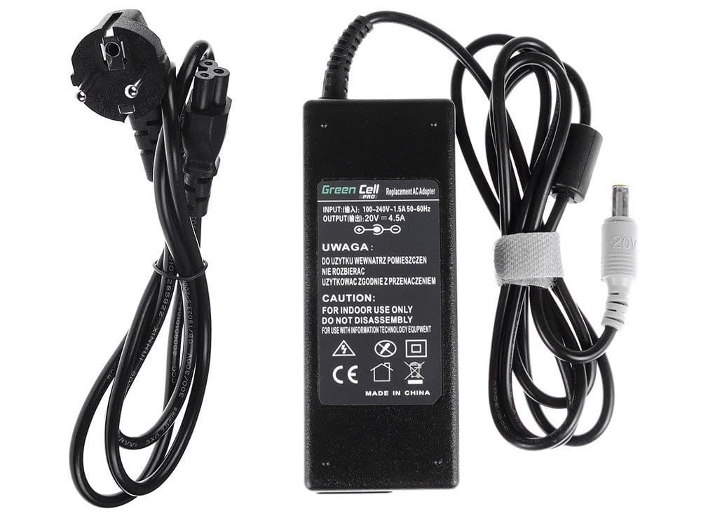 PRO Lader/AC Adapter voor Lenovo IBM ThinkPad T60 T61 R60 R61 T410 T420 Tablet X200 X201 20V 4.5A - afbeelding 1