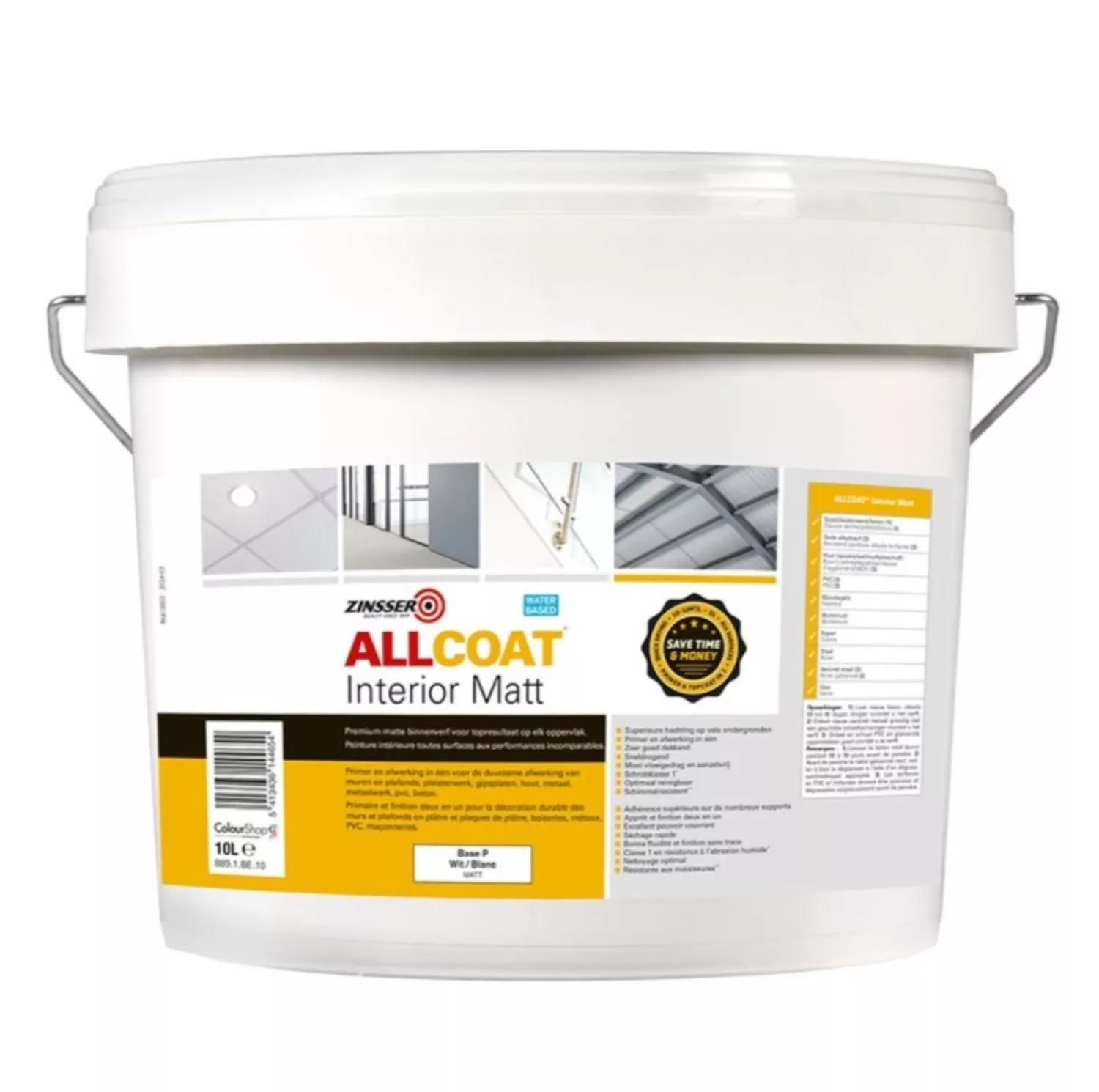 Zinsser® Allcoat Interior Matt - Op Kleur Gemengd - 10L