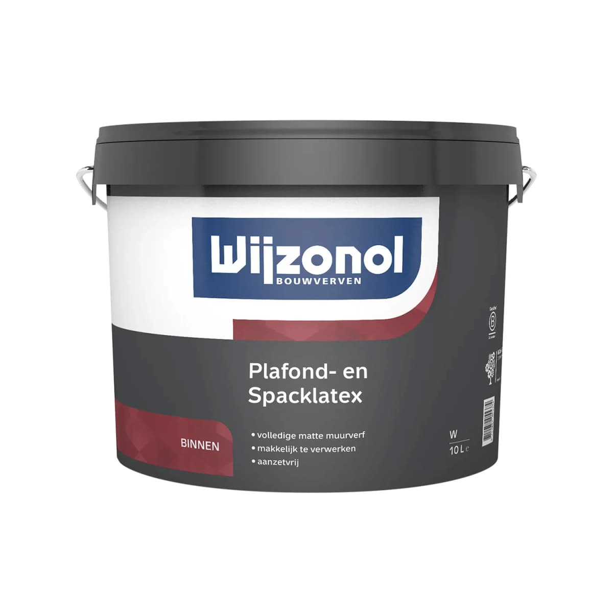 Wijzonol Plafond- En Spacklatex - 10L
