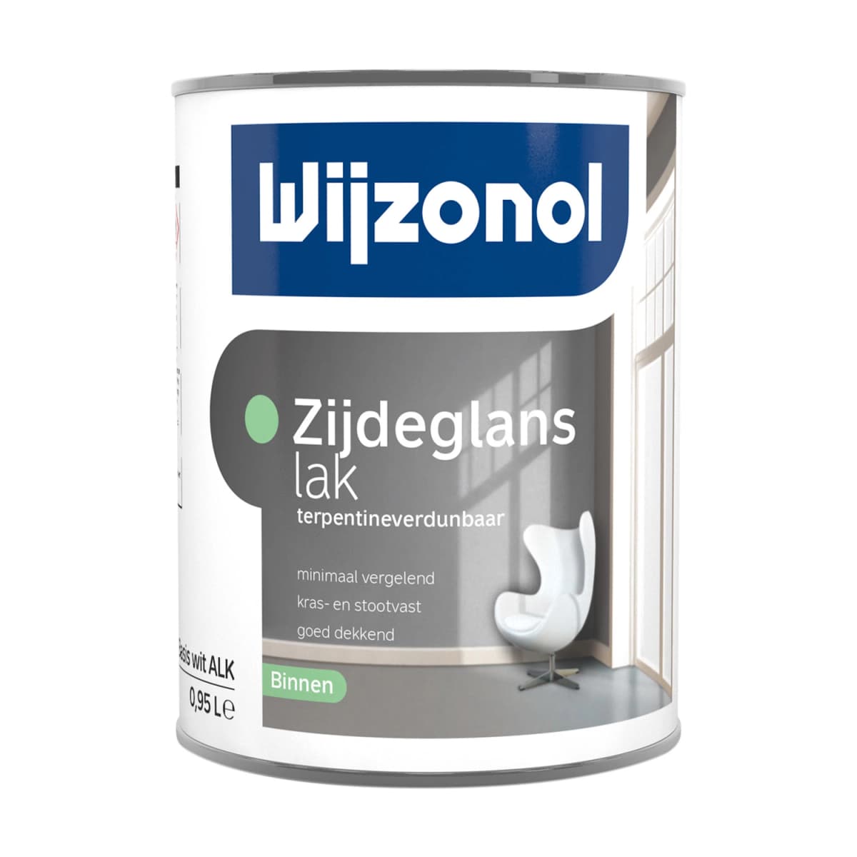 Wijzonol Zijdeglanslak Interieur Terpentineverdunbaar - Op Kleur Gemengd - 1L