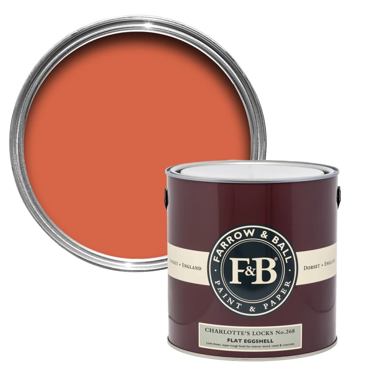 Farrow&Ball Flat Eggshell Charlotte Locks No.268 - 2,5L
