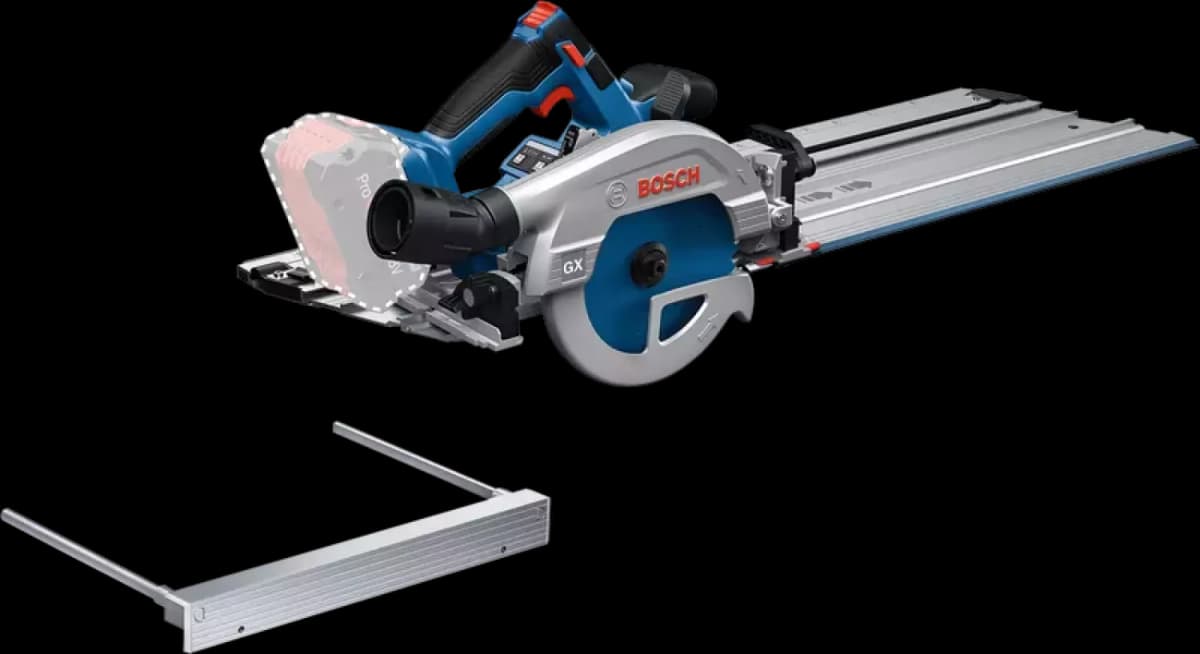 Bosch GKS 18V-57-2 GX 18V Accu Cirkelzaag Body Inclusief FSN X 440 Geleiderail - 165mm