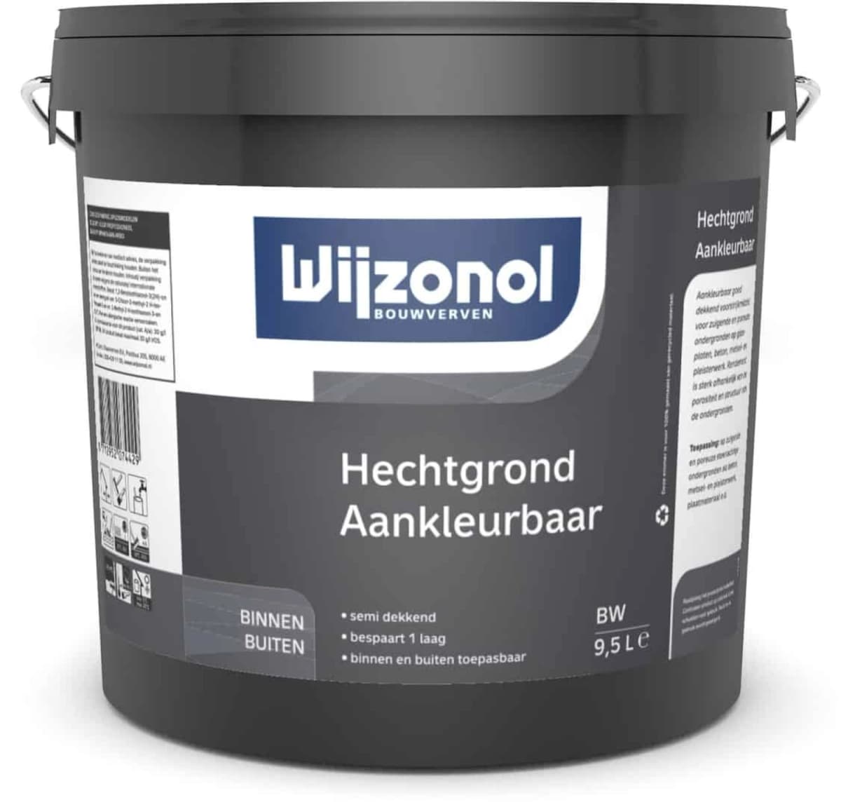 Wijzonol Hechtgrond Aankleurbaar - Op Kleur Gemengd - 5L