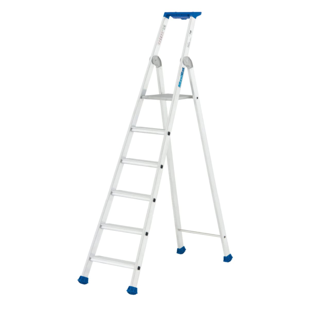 Little Jumbo 1223750106 Maxibat 2375 Trap - Enkel - Aluminium - 1 X 6 Treden - Max. Werkhoogte 3,36m