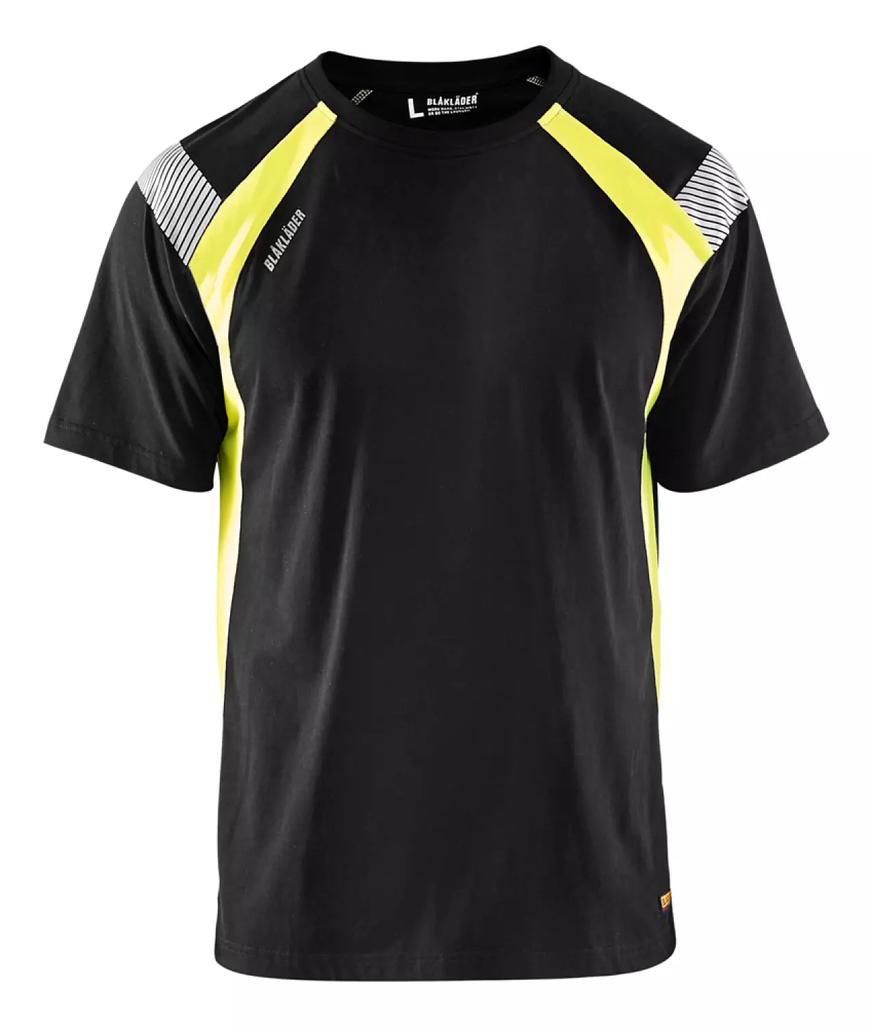 Blåkläder 3332 T-shirt Visible Zwart/geel - L