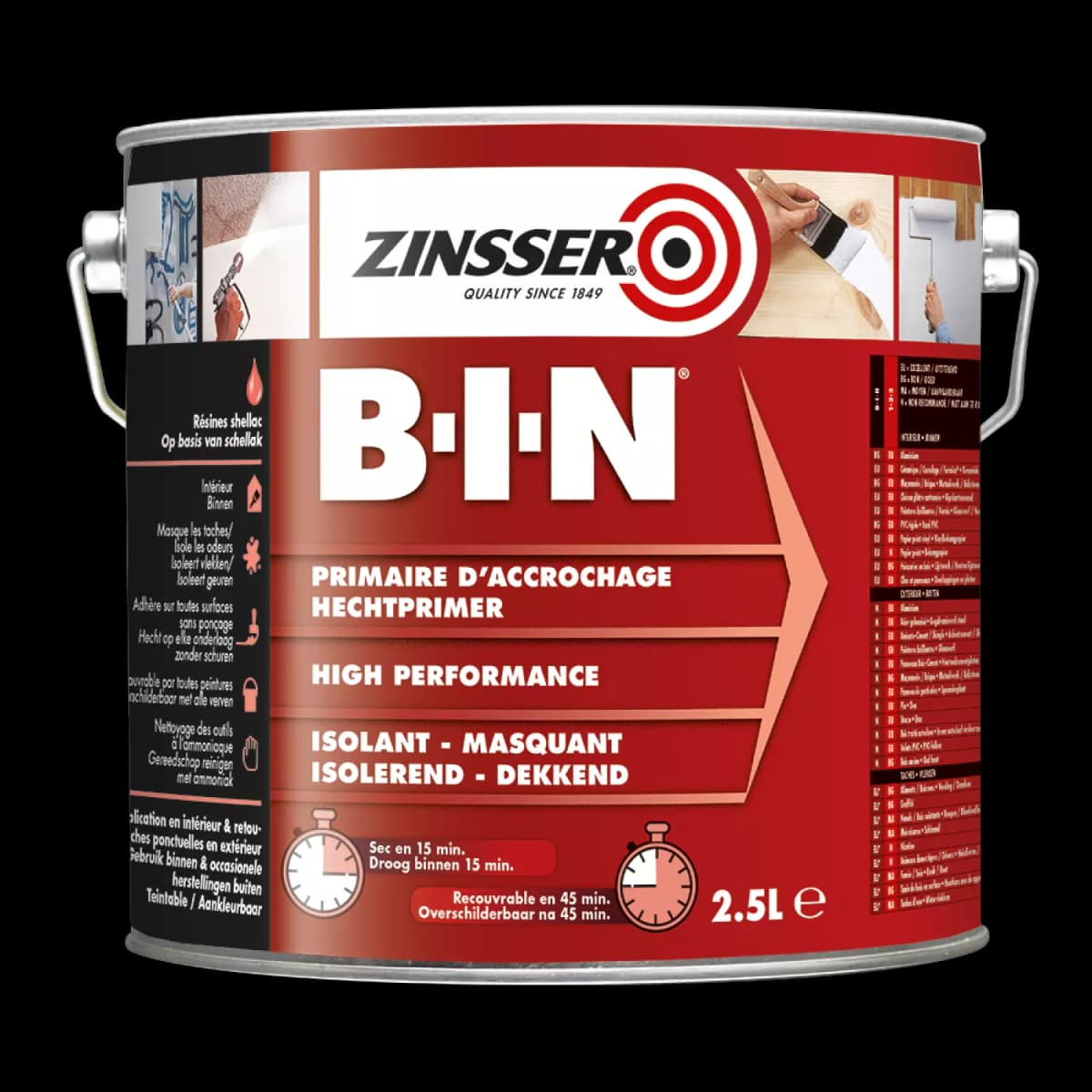 Zinsser Bin Mat - Primer - Wit - 2,5L