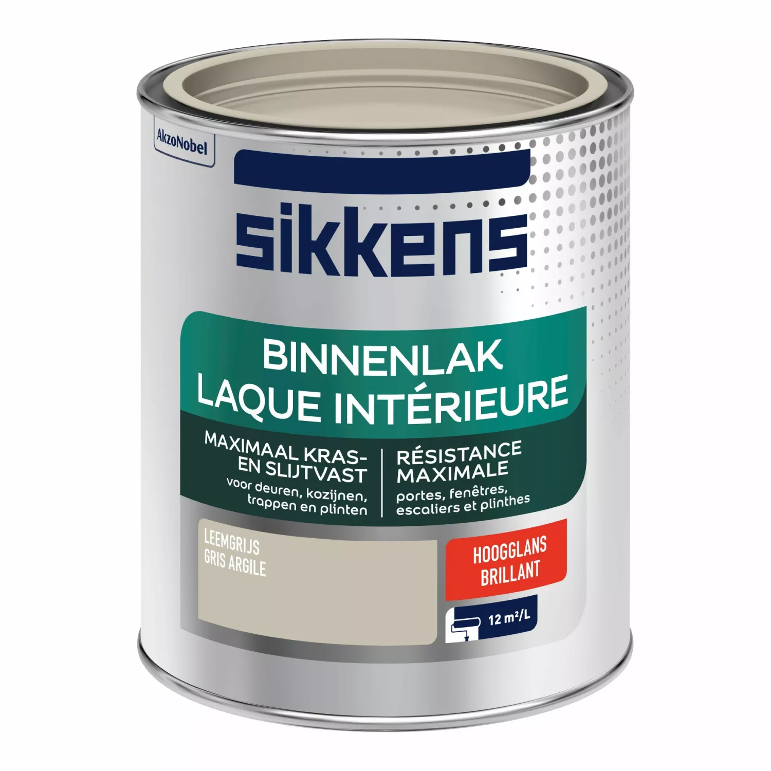 Sikkens Binnenlak Hoogglans - Leemgrijs - 0,75L