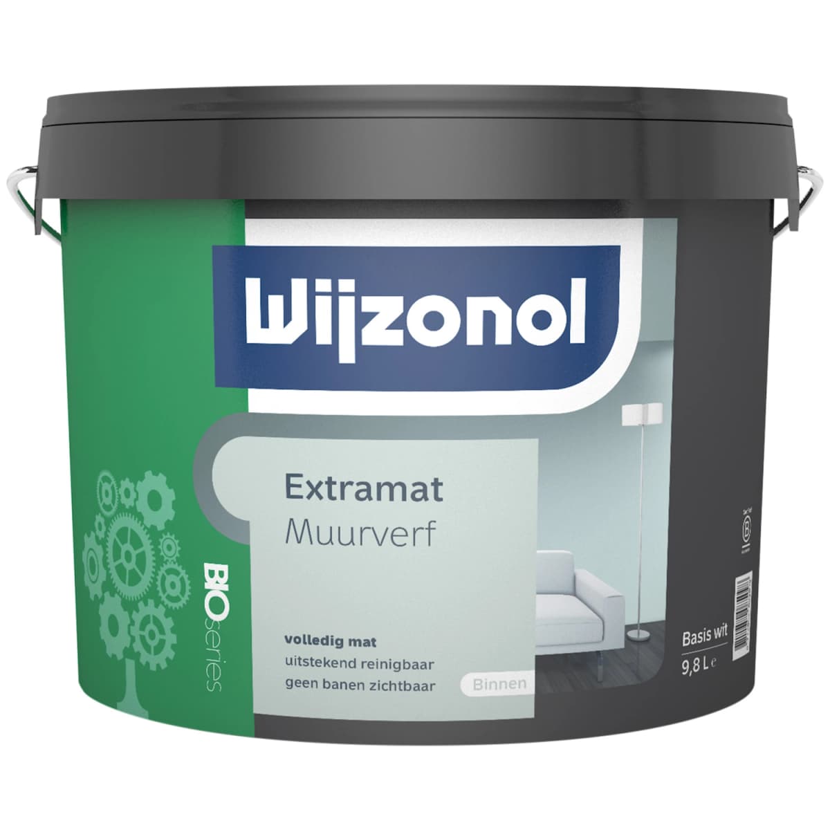 Wijzonol Extramat Muurverf BIO Series - Op Kleur Gemengd - 10L