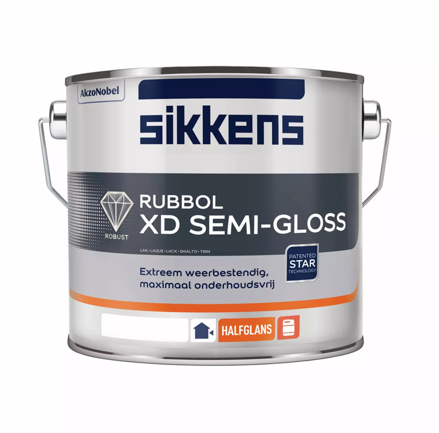 Sikkens Rubbol XD Semi Gloss - Op Kleur Gemengd - 2,5L - Lak