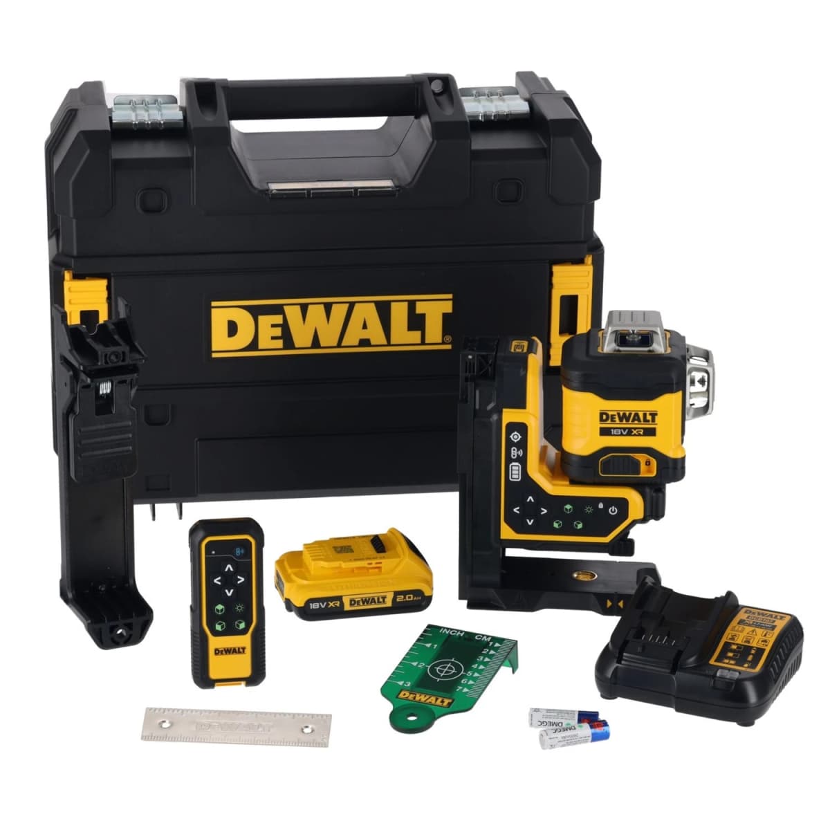 DeWALT Kruislijnlaser DCLE34035D In Koffer - Groen - 3 Lijnen - 80m - IP54